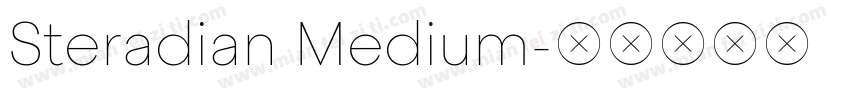 Steradian Medium字体转换